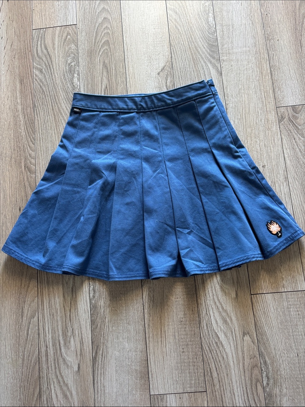 Vans Blue Pleated Women's Skirt - Classic Flared Style
